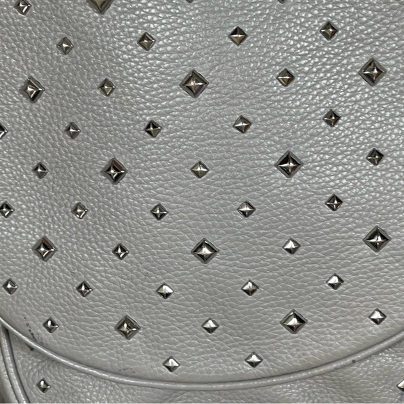 Michael Kors Abbey Studded Backpack Grey silver studs - Picture 6 of 10